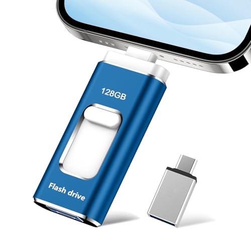 Amazon.co.jp: 128GB USBメモリー【アプリ不要】4in1 phone対応