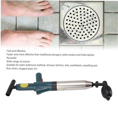 Toilet Plunger Kit – Powerful Drain Blaster for Kitchen and Bathroom Cleaning