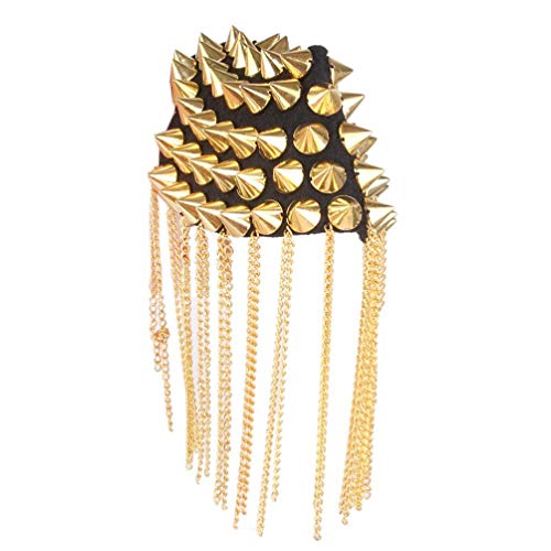 PRETYZOOM 1 par Vintage Borla Tassel Epaulets Rebite Epaulettes Ouro Blazer Ombro Epaulete Trajes Te