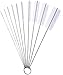 10 pcs Tube Brosse de Nettoyage, Brosse de Nettoyage bouteill,Brosse de Nettoyage Bouteille Goupillon Nettoyage pour Bouteille en Verre Tuyau Brosses de Nettoyage Bébé Biberon Bouilloire Clavier
