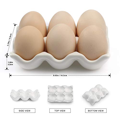 image for AbbyCindy 6 Cups Egg Tray Serveware, Eggs Dispenser, Egg Holder Set Ki