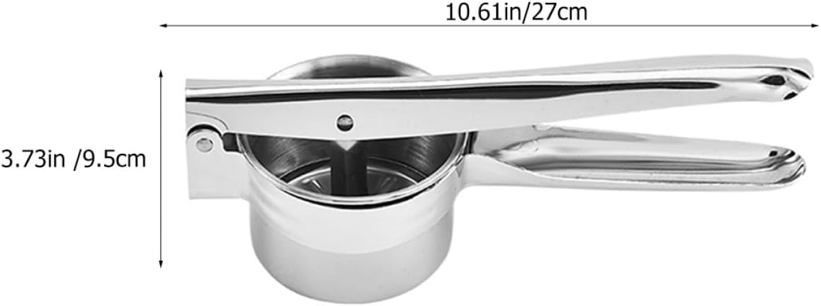 Multi-use Stainless Steel Potato Ricer and Manual Masher Kitchen Utensil for Mashing Potatoes and Vegetables Home Cooking Tool