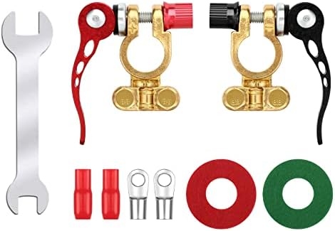 Boisbresil 9PCS Cosse Batterie 12V, Bornes De Batterie, Cosse Batterie