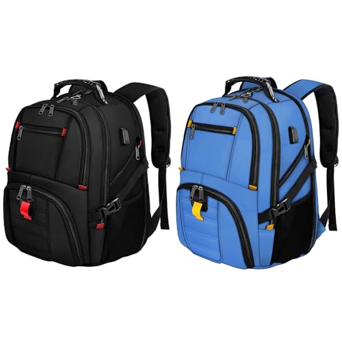 YOREPEK Travel Backpack, 50L Laptop Backpacks, Water Resistant Airline Approved Business Bag with USB Charging Port Fits 17 Inch Laptops