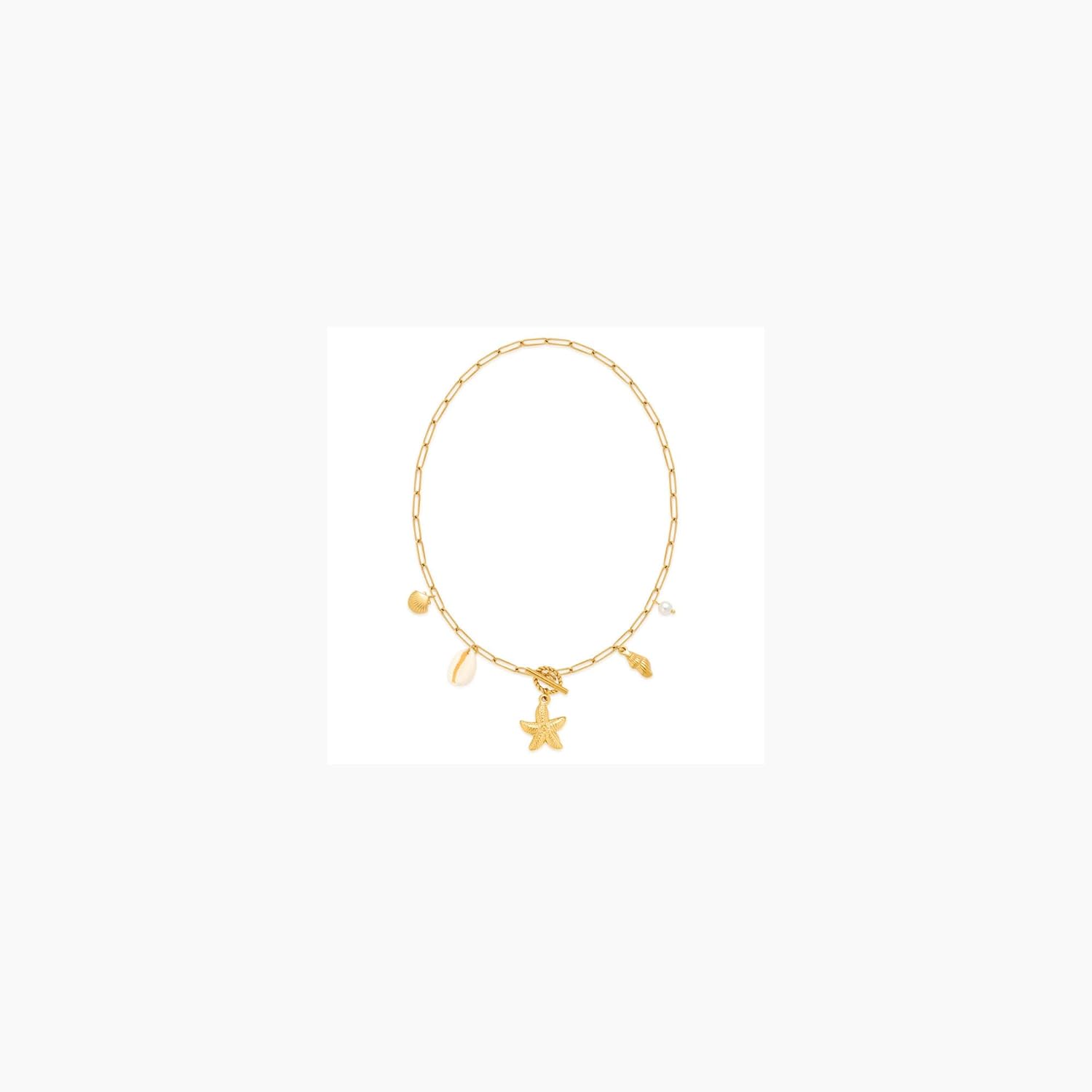 Summer Beach Necklace for Women Metal Starfish Seashell Necklace Vacation Jewelry - Image 7