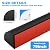 Flexible Quarter Round Molding, Peel and Stick Silicone Flexible Moulded Trim for Corner Ceilings, Floors, Bathrooms, Kitchens, Countertops (Black 79Inch)