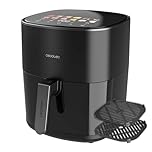 Cecotec Friggitrice ad aria senza olio 6,5 l Cecofry&Grill Duoheat 6500. Grill, ferro da stiro, doppia resistenza 2200 W, finestra di visualizzazione, 12 menu, Temp. 40-200°C, Cottura 3D, Doratura e