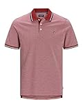 adidas poloshirt xxl Poloshirt JACK & JONES Herren JPRBLUWIN Polo SS STS Polohemd, Rot (Red Dahlia), XXL