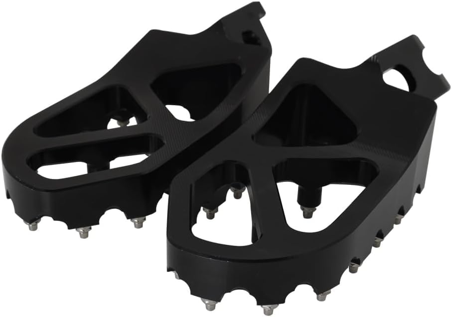 Image of JFG RACING Lengthened Dirt Bike Foot Pegs for CR125 CR250 /CRF150R CRF250R | CNC rest pedal footpegs,for CR125 CR250 02-11 /CRF150R 07-24 /CRF250R 04-24 /CRF300L 21-24 /CRF450R 02-24 /CRF250X CRF450X,black