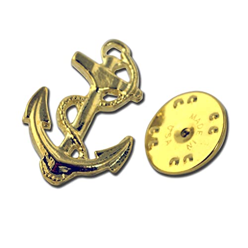 Image of STOCKPINS Anchor Lapel Pin - Christian Symbol of Hope and Stability, Ideal for Faith-Based Communities and Veterans