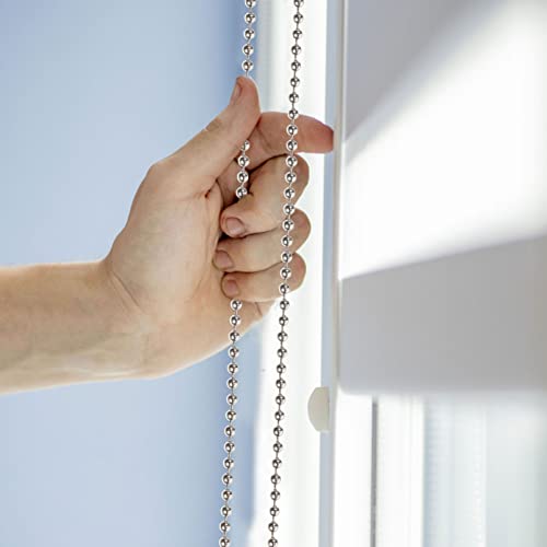 Dechous Blind Beaded Pull Chain Blind Ball Chain Extension Chain Cord With Connector Replacement Roman Metal Ceiling Fan Pull Roller Chain Light Extender For Lamp #TOP3