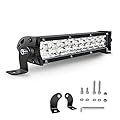 7 Inch Dual Row Led Light Bar Pods - 60W Slim LED Spot Flood Combo Off Road Driving Light, LED Fog Lights Work Lights for Trucks Off Road ATV UTV SUV Boat 1-Pack