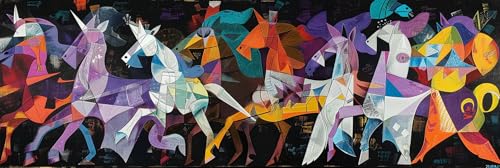 Picasso diamond painting animal 50x150 cm pour decoration chambre zen