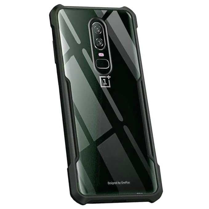 COBERTA Back Cover for OnePlus 6 Back Cover Case - Black Transparent (B0CGLM8XNF) Amazon Price History, Amazon Price Tracker