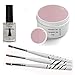 Produktbild LED-UV Fiberglas Gel ROSE klar 30 ml inkl. Primer und 3tlg. Pinselset