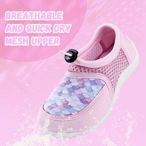 Image of WateLves Kids Water Shoes for Boys and Girls Quick Dry Barefoot Aqua Socks Beach Swim Pool Shoes Toddler Little Kid to Big Kid