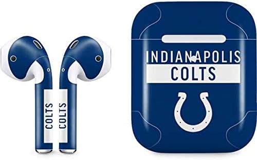 Skinit Decal Audio Skin Compatible with Apple AirPods 2 - Officially Licensed NFL Indianapolis Colts Blue Performance Series Design