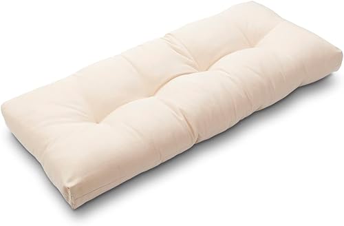 MAGPIE FABRICS Cojín de banco de patio de 42 x 18 pulgadas, antideslizante, resistente al agua, para interiores y exteriores, cojín de asiento