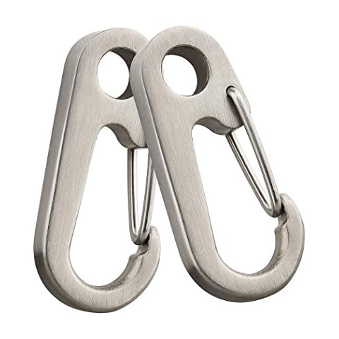 TI-EDC Titanium High Strength 41mm Quick Release Keychain Carabiner Snap Hook (2pcs) Cover