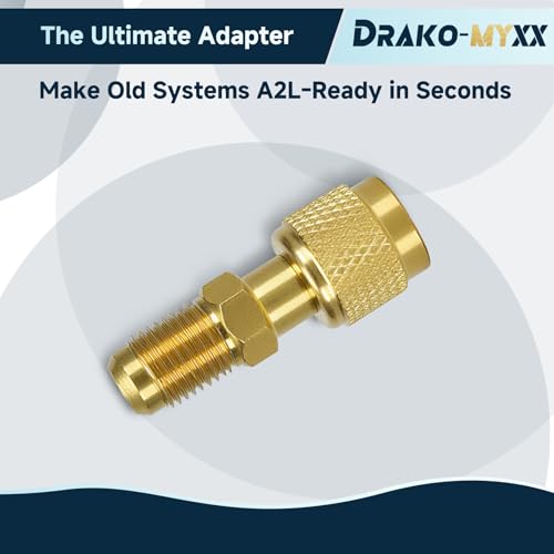 Adaptador derecho e izquierdo 1/4" para refrigerante A2L miniatura 6