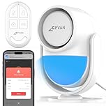 CPVAN Home Alarm System, 2.4G WiFi PIR Motion Sensor Alarm, Wireless DIY Smart Door/Window Alarm for Home Security with Phone APP Alert, White