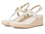 Michael Kors Women's Casey Espadrille Wedge Sandal, Vanilla, 6.5
