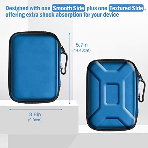 Image of ProCase Portable Hard Drive Case for Canvio Basics Western Digital WD Elements My Passport Seagate Portable Backup Plus Slim 1TB 2TB 3TB 4TB USB 3.0, 2.5 inch Portable External Hard Drive Case -Navy | Fits Seagate Portable, Samsung T9, WD Elements, My Passport, Toshiba Canvio Basics, 1TB-5TB Drives, USB 3.0 HDD /SSD Storage