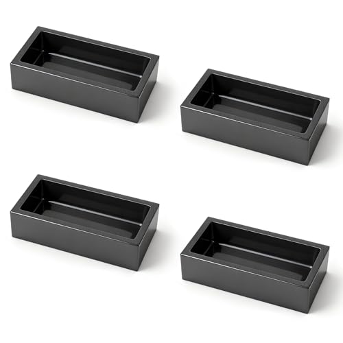 4-Pcs 2.2lbs Graphite Ingot Molds(4 x 2 x 1 Inch) for Smelting Operations