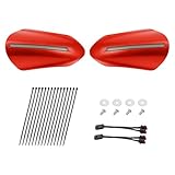 Mocardine Color-Matched LED Handguards for Harley softail Touring 1993-2026 - Boost Safety & Style with DRL, Indicators Whiskey Fire