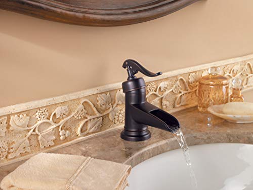 Pfister LF-M42-YPYY Ashfield Single Control 4" Centerset Bathroom Faucet in Tuscan Bronze, 1.2gpm thumbnail 2
