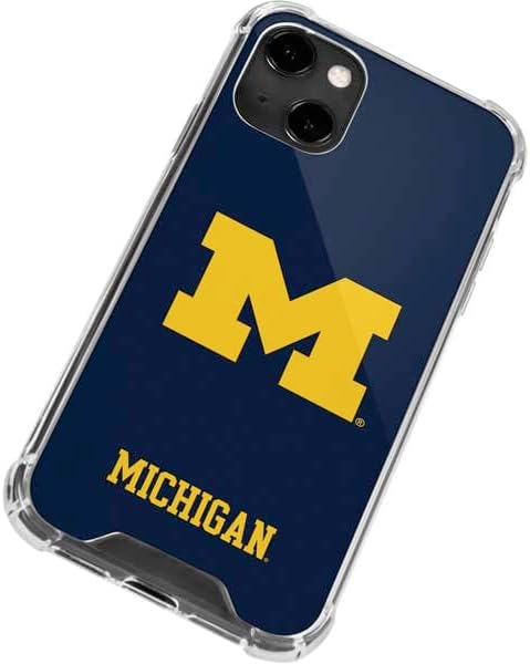 Skinit Clear Phone Case Compatible with iPhone 13 - Officially Licensed University of Michigan M Logo Design