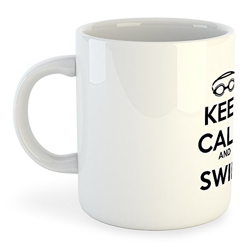 Imagen de K KRUSKIS Taza 325 ml Natación Keep Calm and Swim