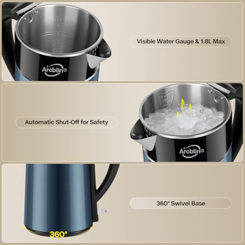 Electric Kettle 1.8L, 1350W Fast Boiling Tea Kettle and Hot Water Boiler - image 4
