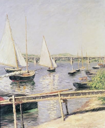 Tableau Voiliers à Argenteuil par Gustave Caillebotte pour une ambiance poétique