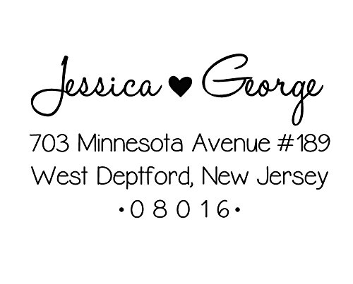 Self Inking Return Address Rubber Stamp Personalized Custom Wedding Stamp Proposal Gift Idea #TOP3
