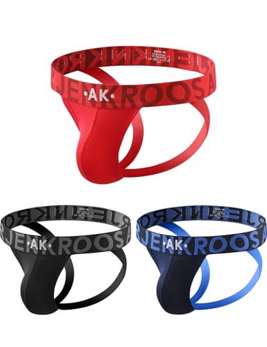 Arjen Kroos - Jock Straps for Men - Soft Cotton Athletic Supporters (Pack of 3) - Best Deal on Amazon