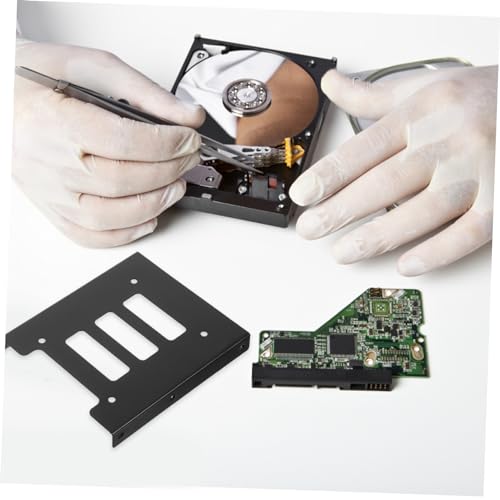 PHENOFICE 12pcs SSD Bracket Hard Drive Adapter for 2.5-inch Notebook Hard Drive with Iron Material and Heat Dissipation Stable Mounting Bracket for Computer Case and Desktop Computer - Image 4