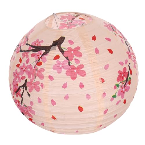 BESPORTBLE Farol Japonés de Papel de 30 CM Flores de Durazno Rosa para Decoración en Inauguraciones y Celebraciones