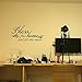 Decaltor Bless This Home and All who Enter - Vinyl Wall Decal Entryway Living Room Décor Art Letters Quotes Stencil