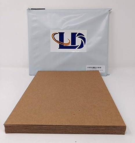 12 x 12 Inches 70 Point Kraft Heavy Duty Chipboard Sheets for Book Board Binding - 15 Per Pack