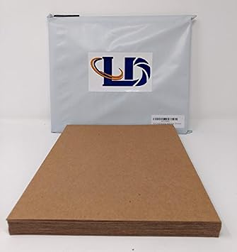 12 x 12 Inches 70 Point Kraft Heavy Duty Chipboard Sheets for Book Board Binding - 15 Per Pack