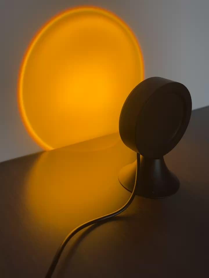 360° Rotatable Sunset Lam Colors 4 Modes Remote LED Sunset Light Romantic Night Light For Bedroom Decor/Living Room/Kid's room/Photography/Party [ 1.6M USB Cable][ Plug and Play]