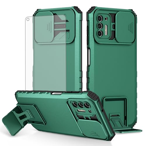 Coque Moto G Stylus 2021 4G antichoc à béquille et clapet caméra coulissant