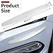 Bonsicoky 4 Pack White Bumper Guard Strip - Anti-Collision Patch Car Bumper Guard Strip - Front and Rear Bumper Protector for Car