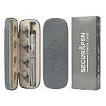 SECURAPEN Injection Pen Travel Case, Compatible with Mounjaro, Monjaro Travel Case with Steel Protect Hardshell Storage with Needle Slots for Holidays & Travel, for Weight Loss Pens. Slim (Grey)