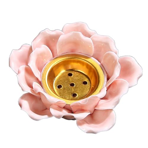 Ceramic Incense Burner,Lotus Aromatherapy Holder,Flower Incense Stick Stand,Lotus Incense Burner,Incense Burning Tray
