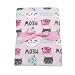 Baby Gear Plush Velboa Ultra Soft Baby Girls Blanket 30 x 40, Meow Cats