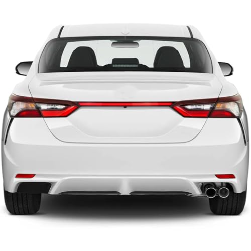 BINQIGOO LED Rear Tail Light Trunk Bar Compatible with 2018 2019 2020 2021 2022 2023 Toyota Camry Dynamic Sequential Stroboscopic Turn Signal Lamp DRL Brake Taillight (Red Lens) by BINQIGOO - Image 6