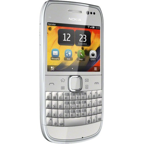 Nokia E6 Unlocked GSM Phone with Touchscreen, QWERTY Keyboard
