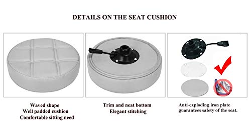 Karrie Swivel Stool Chair Adjustable Height,Heavy Duty Hydraulic Rolling Metal Stool For Kitchen,Salon,Bar,Office,Massage #TOP2